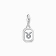 Silver charm pendant zodiac sign Taurus with zirconia from the Charm Club collection in the THOMAS SABO online store